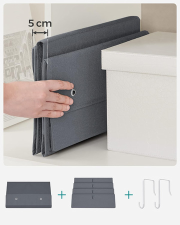 Zawieszany organizer na drzwi lub do szafy - SONGMICS RDH04G