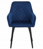 "Krzesło NANA - granat aksamit / nogi czarne x 1"