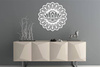 AŻUROWA DEKORACJA ŚCIENNA 3D, MANDALA, YOGA, PIĘKNY, DEKORACYJNY PANEL, CZARNY
