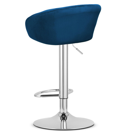 Hoker EAST - aksamit granatowy / baza chrom x 2