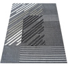 Dywan geometryczny w paski szary LARA 02 - 60x100 cm