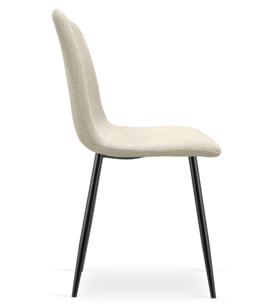 "Krzesło RIFT - beż / nogi kolor czarny x 2"