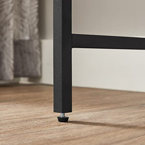 Czarna konsola salonowa Loft - Nowoczesna konsola do przedpokoju - VASAGLE LGT027B01