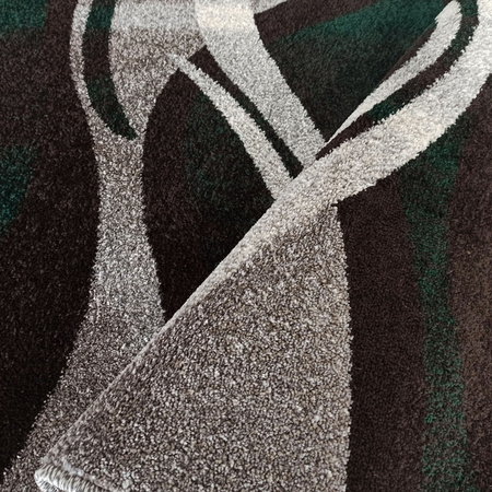 Dywan nowoczesny abstrakcyjny OTTO 01 szary butelkowa zieleń 200x290 cm
