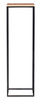 Stojak metalowy / postument / ekspozytor nowoczesny z drewnianą półką KOLUMNA / wys. 84 cm