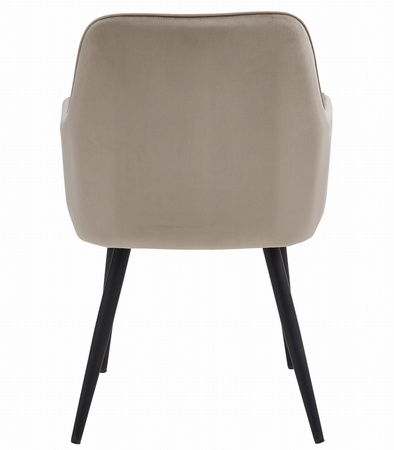 "Krzesło NANA - ciemny beż aksamit / nogi czarne x 1"