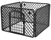Czarna zagroda dla szczeniąt 90x90cm - Kojec, zagroda, wybieg dla psów