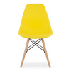 Plastikowe krzesło OSAKA - Żółte, nowoczesne krzesło do kuchni i jadalni