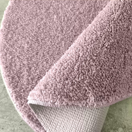 Dywan Kamel Koło - pink 100 cm pudrowy