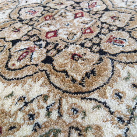 Chodnik dywanowy na metry kremowy klasyczny 120 cm Exclusive 03