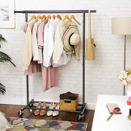 Stojący wieszak na kółkach - Mobilny stojak na ubrania - SONGMICS HSR13BKV1