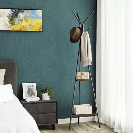 Rustykalny stojący wieszak na ubrania - Podłogowy wieszak - SONGMICS RCR16BX