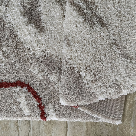 Dywan Shaggy Santo 01 szary 80x150 cm – długie włosie, nowoczesny