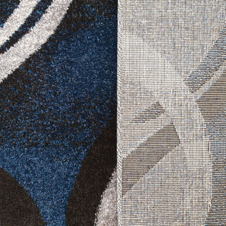 Dywan nowoczesny abstrakcyjny OTTO 01 szary granatowy 200x290 cm