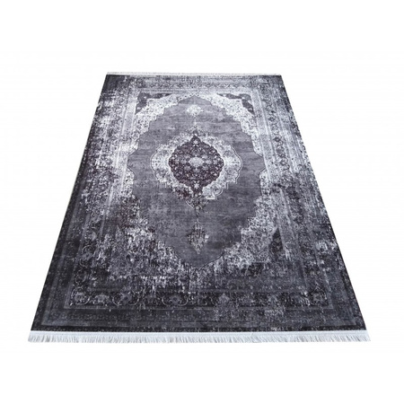 Dywan przecierany postarzany VINTAGE 200 szary 80x300 cm