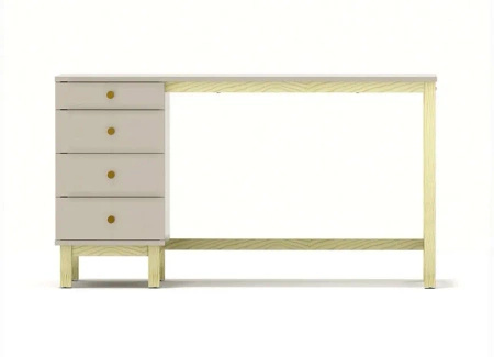 Biurko z czterema szufladami VERYSIMPL B-MODEL-4 — nowoczesne biurko z kontenerem 39 cm