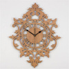 Zegar ścienny BENEDICT 50x62 cm z piękną ażurową tarczą w kolorze drewna orzech, marka ORNAMENTI