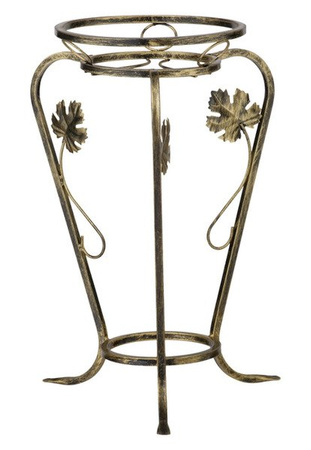 Kwietnik metalowy vintage  ANTIQUE na 1 doniczkę / stojak na kwiaty [wys. 64 cm]
