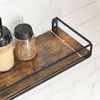 Rustykalne półki ścienne Loft - Zestaw 2 półek ściennych - VASAGLE LWS441B01
