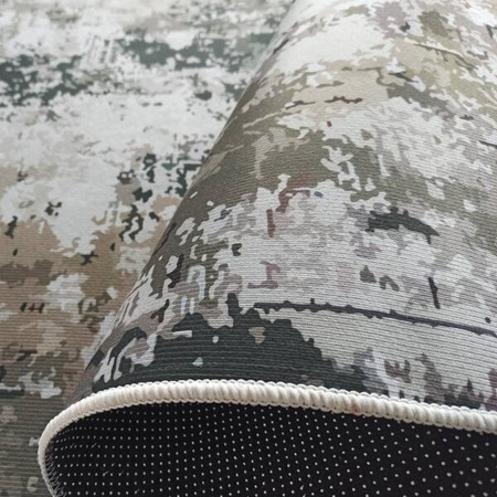 Dywan przecierany vintage do prania w pralce Horeca-New 123 zielony 160x220 cm