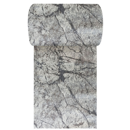Szary chodnik na metry Vista 08 – marmurowy wzór, nowoczesny styl, szer. 80 cm