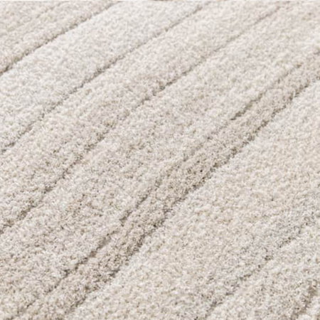 Beżowy dywan 160x230 / Serenity 02 - Wzór abstrakcja, styl boho, jasny nowoczesny dywan (cosy)