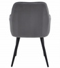 "Krzesło NANA - ciemny szary aksamit / nogi czarne x 1"