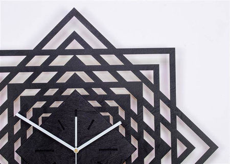 Nowoczesny zegar ścienny ŚWIĘTA GEOMETRIA z dekoracyjną tarczą, 3 rozmiary, ORNAMENTI