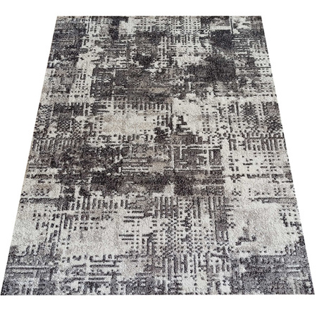 Dywan przecierany abstrakcyjny szary Panamero 18 - 80x150 cm