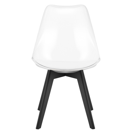 Transparentne krzesła MARK - Przezroczyste krzesła kuchenne z tworzywa (4 sztuki)