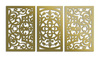 DEKORACYJNY TRYPTYK AŻUROWY, FLORELLE, DEKORACJA ŚCIENNA 3D,  ORNAMENT, 72 x 140 cm, BIAŁY