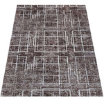 Dywan geometryczny przecierany Panamero 09 brązowy 60x100 cm