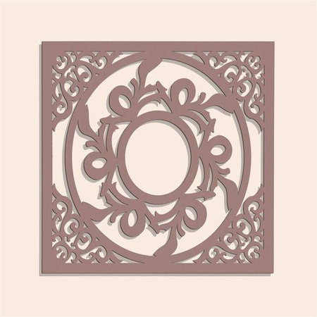 DEKORACYJNY PANEL AŻUROWY, CHINA STYLE, DEKORACJA ŚCIENNA 3D, ORNAMENT, 60 cm, BIAŁY