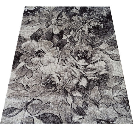 Dywan vintage w kwiaty brązowy Panamero 16 - 160x220 cm