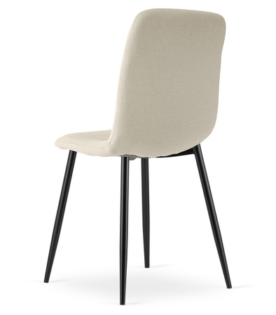 "Krzesło RIFT - beż / nogi kolor czarny x 2"