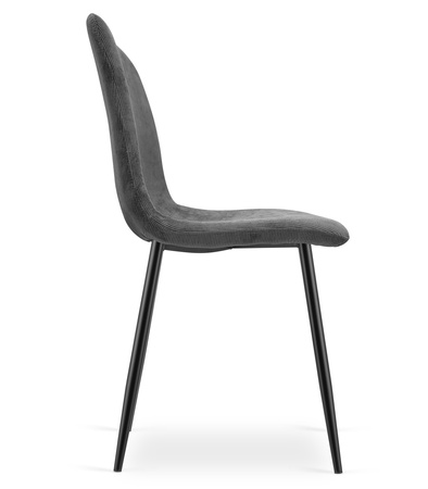 "Krzesło RIFT - szary sztruks / nogi kolor czarny x 1"