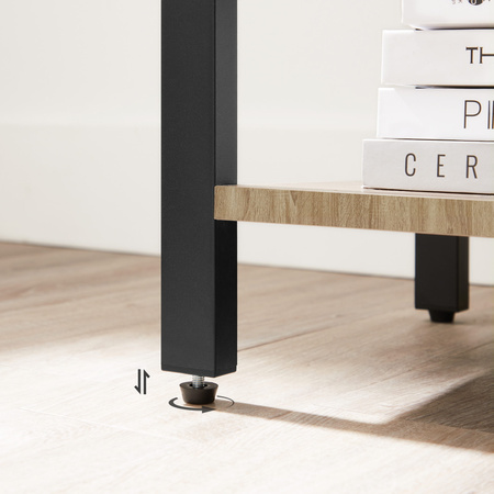 Rustykalny regał do salonu - Loftowa półka na książki (Dąb Sonoma) VASAGLE LLS062B11