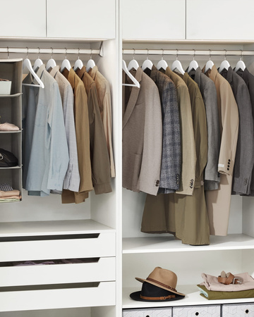 Drewniane wieszaki ubraniowe - Białe wieszaki na ubrania 10szt - SONGMICS CRW03W10