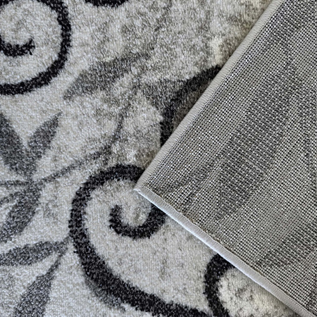 Klasyczny szary dywan do salonu Liście i Kontury Panamero 21 - 200x290 cm