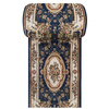 Chodnik na metry Exclusive 04 N – granatowy, klasyczny z ornamentem, szer. 80 cm
