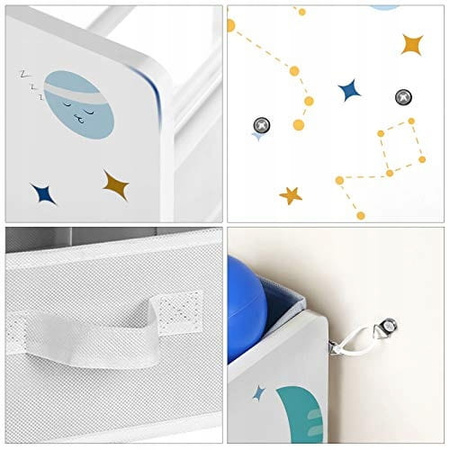 Dziecięcy regał na zabawki - Organizer, półka do pokoju dziecięcego SONGMICS GKR33WT