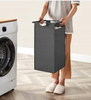 Czarny kosz na pranie 114l Loft - Kosz na bieliznę 3 komory - VASAGLE BLH301G01