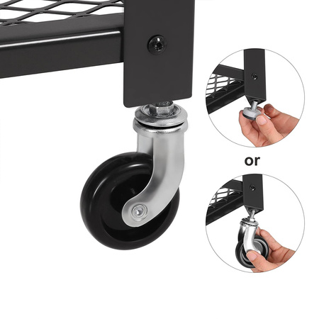 Stolik na kółkach - Industrialny wózek do serwowania - VASAGLE LRC78X