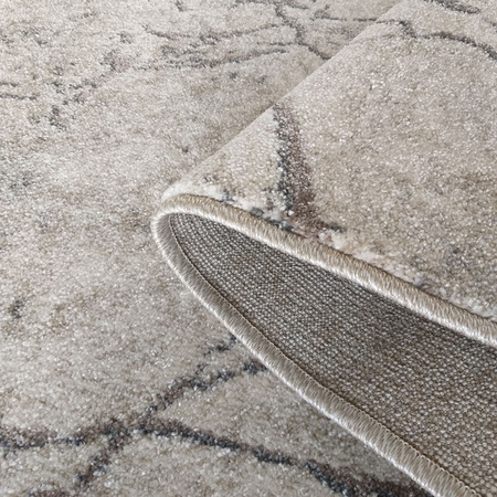 Beżowy dywan do salonu marmurowy nowoczesny Vista 07 - 240x330 cm