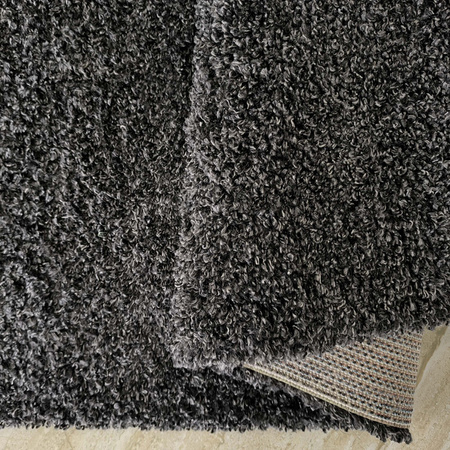 Dywan Shaggy 200x290 / Santo - Ciemnoszary (antracyt), pluszowy dywan z długim włosiem