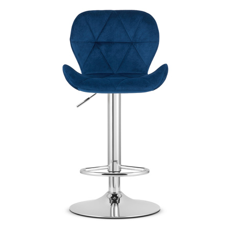 Hoker WEST - aksamit granatowy / baza chrom x 2