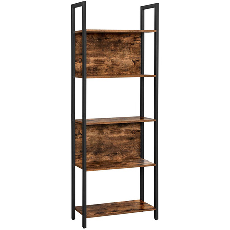 Regał do salonu Loft - Rustykalna półka na książki - Biblioteczka - VASAGLE LLS025B01V1