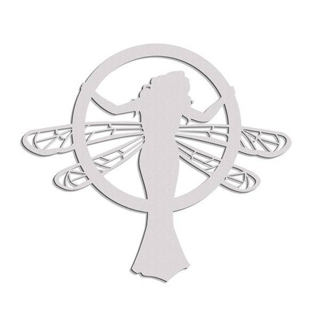 Dekoracyjny panel ażurowy, SECESJA, WOMAN DRAGONFLY, Dekoracja ścienna 3D, Ornament, ZŁOTY