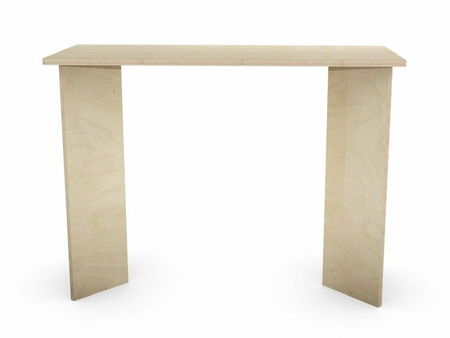 Konsola industrialna na stelażu z forniru lub sklejki / 100 x 32 cm, wys. 75 cm / K-VV1-PRO