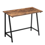 Proste biurko loftowe 100x50 z metalu - Industrialne biurko (Brąz Vintage) VASAGLE LWD40X